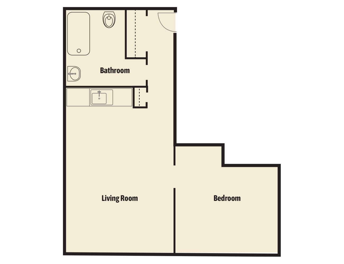 Signature One Bedroom Blbd Floors 0002 Signature One Bedroom - Brown Deer Place