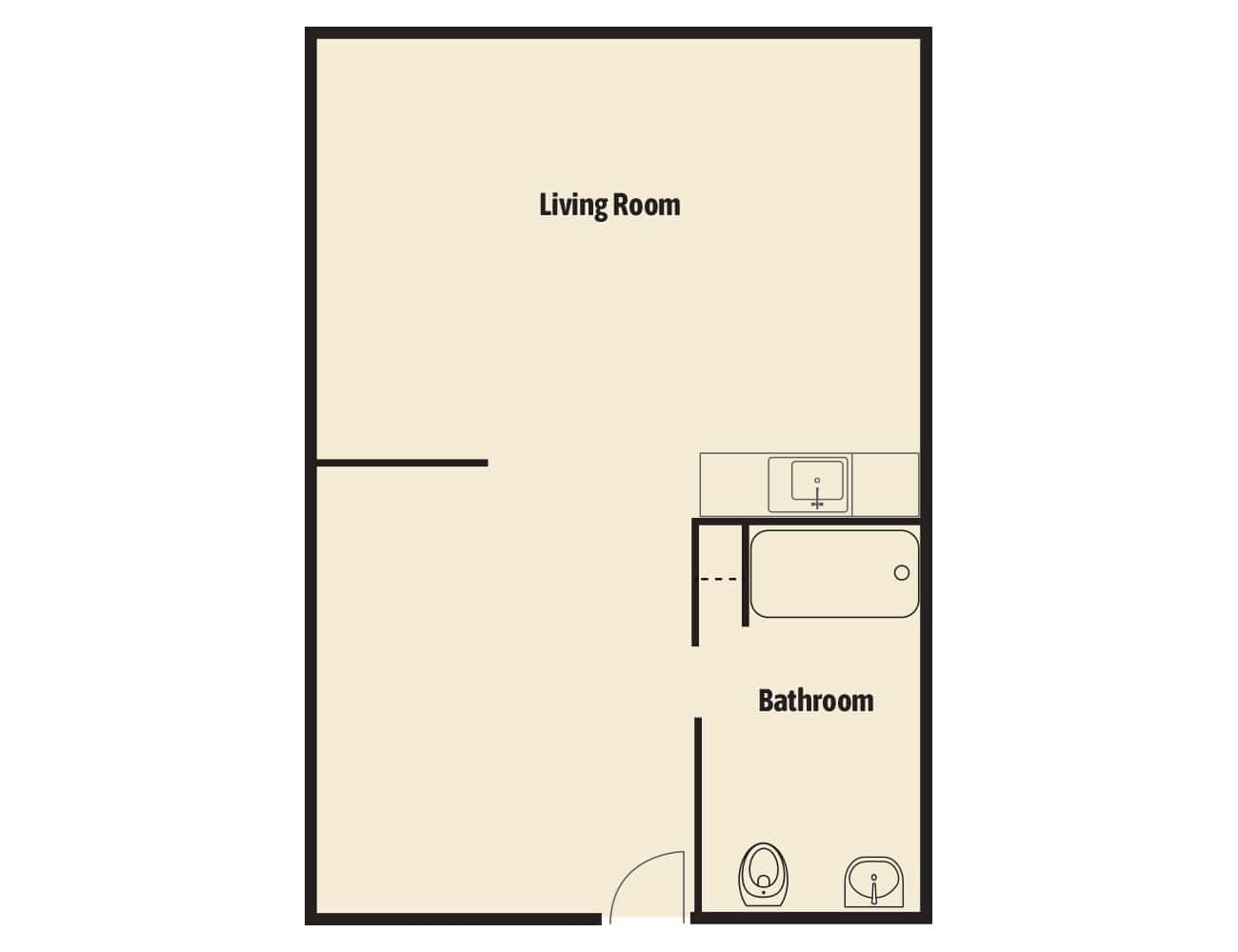 Studio Blbd Floors 0003 Studio - Brown Deer Place